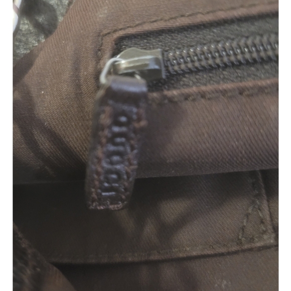 Gucci GG Eclipse Purse Brown Tan Logo Canvas Fabric Shoulder Bag Designer Retro - Picture 12 of 16